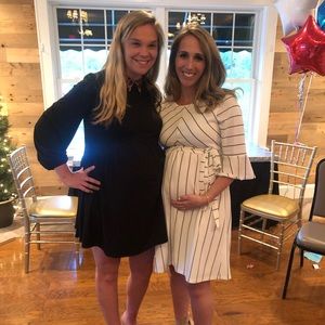 Pink blush maternity dress